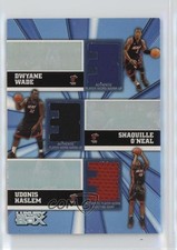 2005 Luxury Box Trinity Relics Dwyane Wade Shaquille O'Neal Udonis Haslem 1t3