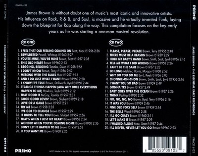JAMES BROWN (R&B) - THE ESSENTIAL EARLY RECORDINGS NEW CD