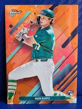 2025 Topps Finest Nick kurtz Rookie Orange (RARE) #ed /15
