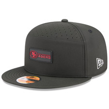 San Francisco 49ers New Era 2025 Sideline Split Panel 9FIFTY Snapback Hat Black