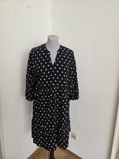 Yessica Damen lässiges Kleid  mit Volant Polkadots Gr. 42 Top Zustand