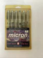 Pigma Micron Pen Set/6 005 Assort Color .20Mm