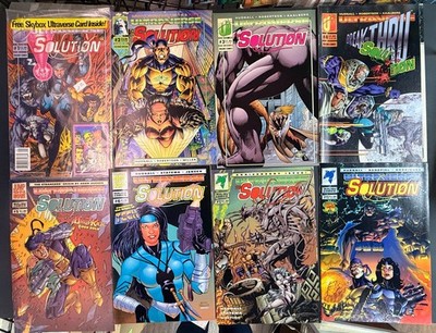 Solution (1993) lot of 8 #1-6, 12-13 Malibu Comics  VF-VF/NM