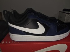 Nike Court Borough Low 2 GS Sneakers Navy White Black Unisex Kids US 5Y BQ5448-
