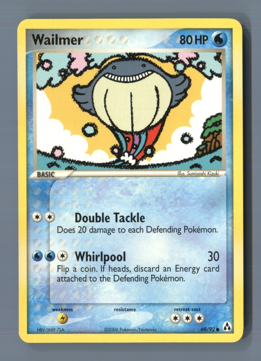 Wailmer 69/92 Common Legend Maker Pokemon Near Mint