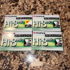 Lot of 4 Fuji Fujifilm Hi8 MP P6-120 Camcorder Tape, Sealed