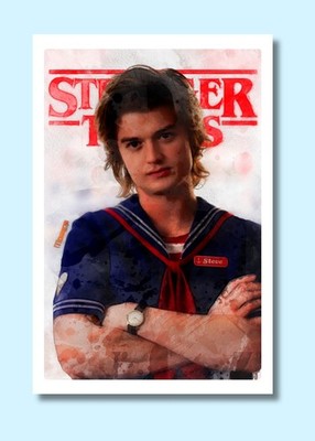 Joe Keery Steve Harrington Stranger Things 4x6 Sketch Photo John