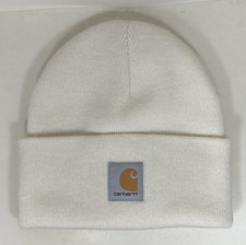 Carhartt Hat Off White Ivory Knit Beanie Teen Child Youth One Size Winter Cap