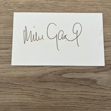 Mike Gatting - England - Signed Card