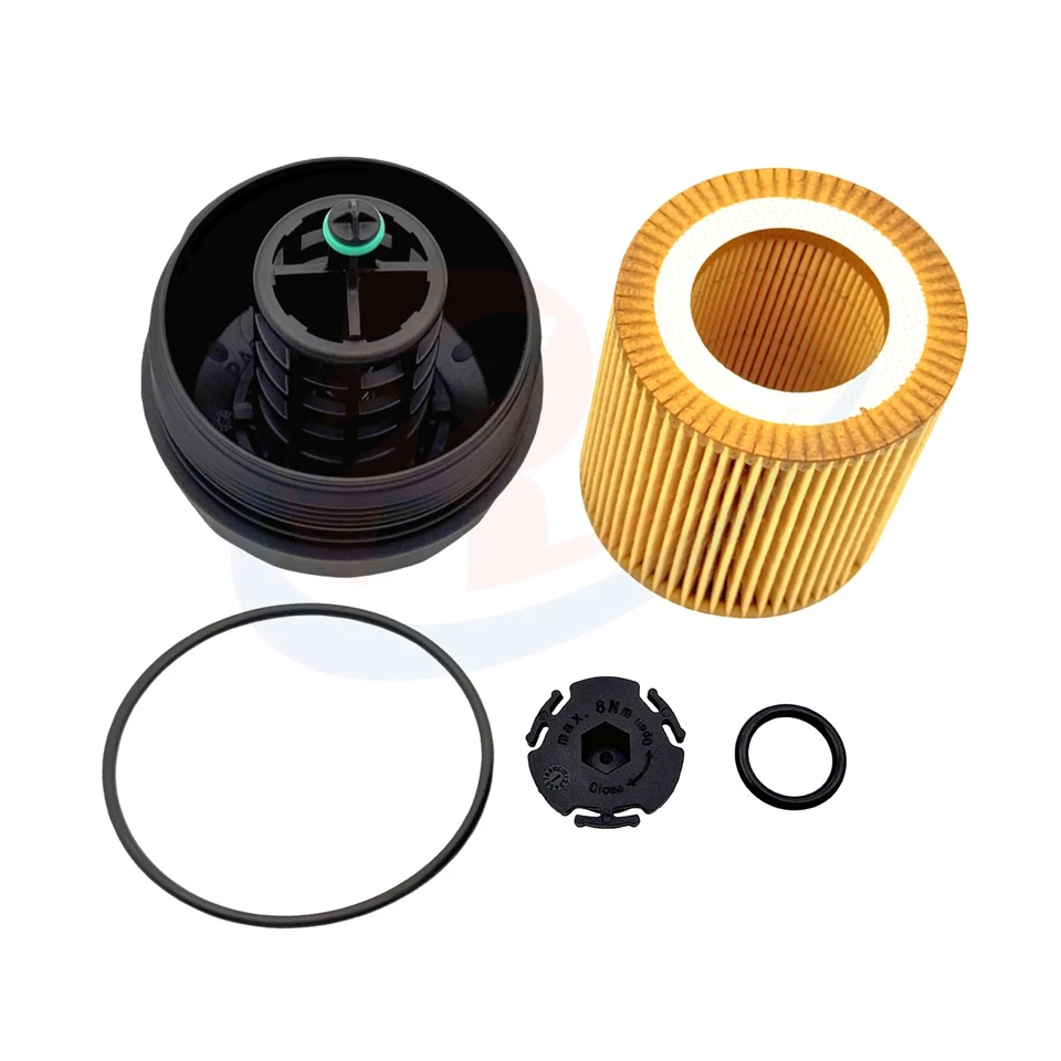 Engine Oil Filter Housing Cover Cap Kit for BMW 128i 328i xDrive 335i X3 X5 Z4 Foto 3 de 4