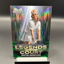 2024 Topps Graphite #LOC-MN Martina Navratilova Legends of Court Green /75