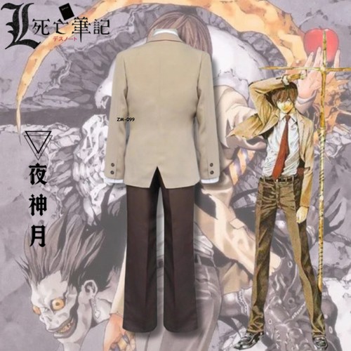 New Anime Death Note Yagami Light Cosplay Uniform School Uniform Halloween Party - Picture 3 of 11