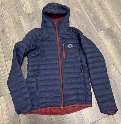 Fjern Jacket Mens Blue Medium Aktiv Down Padded Insulated Puffer Coat Hooded
