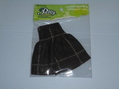 Pullip Costume Used Items Brown Check Skirt
