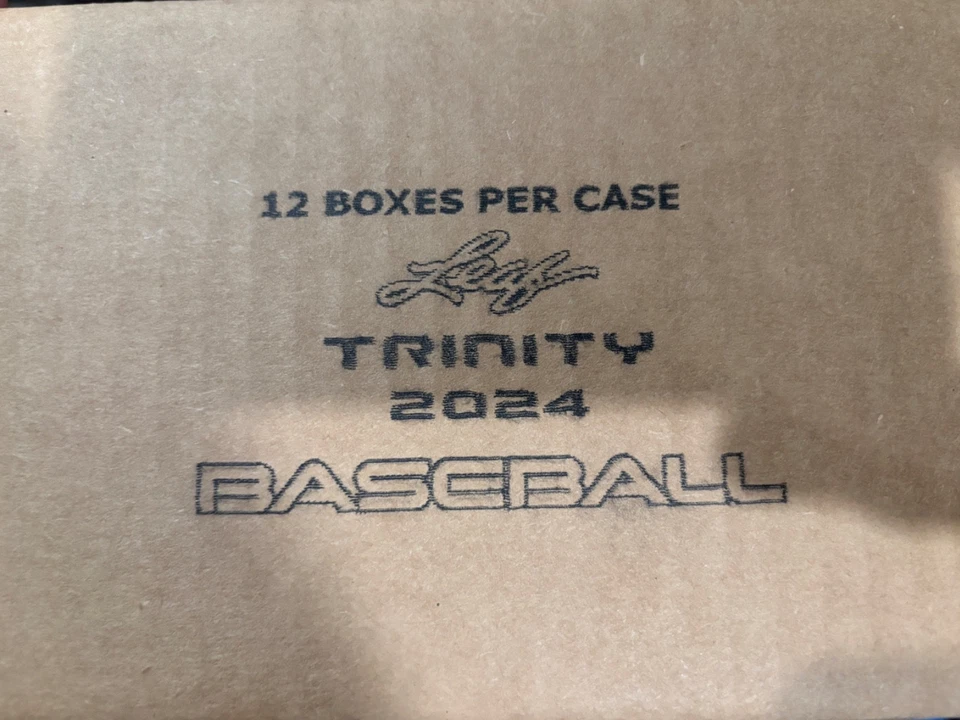 2024 Leaf Trinity Baseball MLB Factory Sealed 12 Box Hobby Case