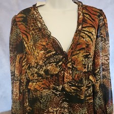 NWT Versona Snake Print Pattern Boho Dress Size Medium