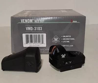 #ad Original Vortex Venom Red Dot Sight 3 MOA Black VMD 3103 IN BULK $208.99