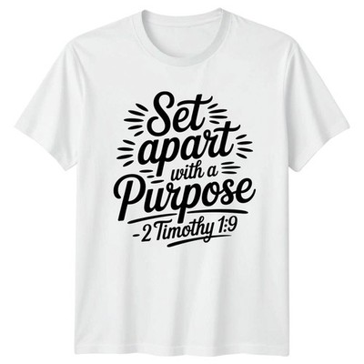 Mit einem Zweck auseinandersetzen T-Shirt Bibelvers christliches Geschenk für Sie und Ihn