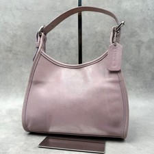 COACH 4106 Vintage Ergo Satchel Shoulder Bag Purple Leather Women Used