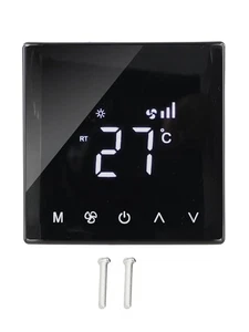 Smart Thermostat Home Climate Control Curved Screen Design For Home Use