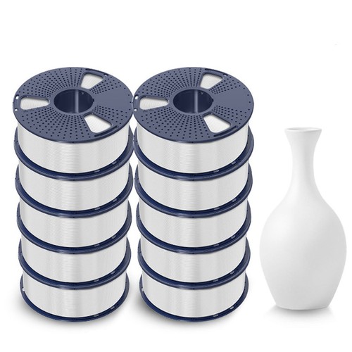 SUNLU 10KG White PLA+ 3D Printer Filament 1.75mm PLA Plus For FDM 3D Printers