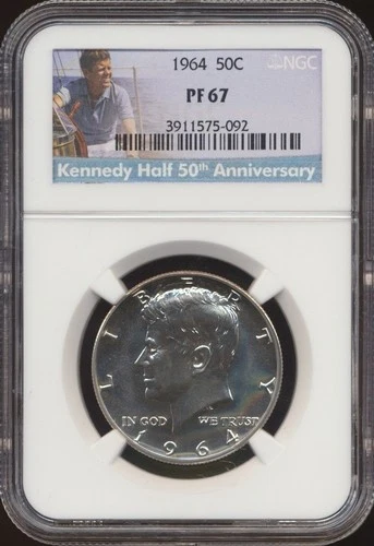 1964 Kennedy Half Dollar NGC PF 67 - 50th Anniversary Kennedy Label