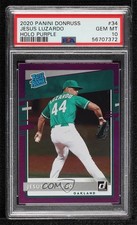 2020 Panini Donruss Rated Rookie Holo Purple Jesus Luzardo PSA 10 GEM MT 08a7