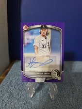2025 Bowman HAGEN SMITH #BPA-HS🔥PURPLE ROOKIE AUTO /250🔥 Whitesox 