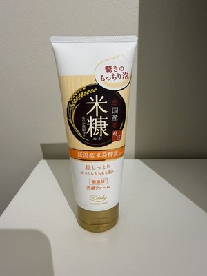 Loshi Moist Aid Domestic Whipped Face Wash Rice Bran 120g 4.23fl oz New