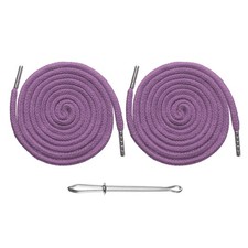 2pcs Drawstring Cords 51" Replacement Drawstring with Threader Purple