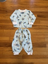 True Vintage 60s 70s Firefighter Shirt and Pants Set, Baby Toddler 3T Americana