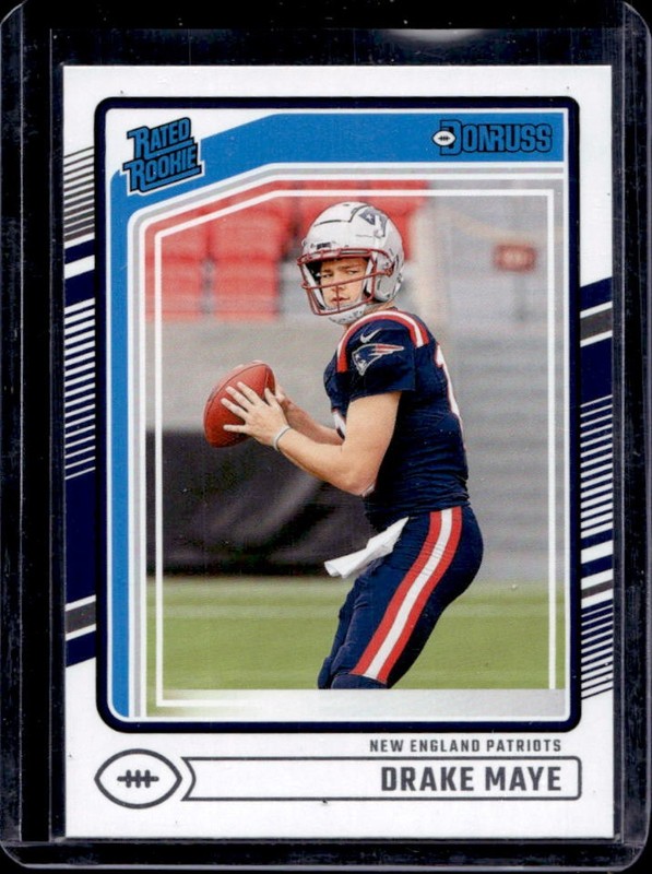 2024 Panini Donruss Drake Maye RC Rated #379 Patriots Rookie