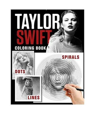 Taylor Swift Dots Lines Spirals Coloring Book: Great Gift For Teens And Adults. 