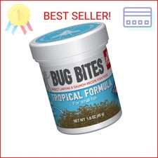 Fluval Bug Bites Tropical Fish Food, Small Granules for Small to Medium Sized Fi