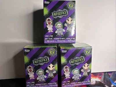 BeetleJuice - 3x Mystery Funko Mini vinyl figure - Blind Box Sealed!