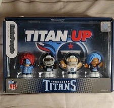 Fisher Price Little People Nfl Collector Tennessee Titans New Sealed 4ct Pack