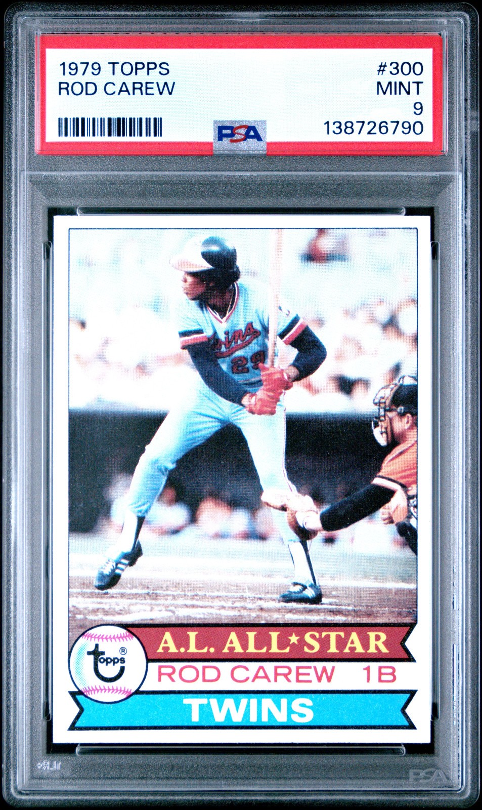 1979 TOPPS #300 ROD CAREW HOF PSA 9