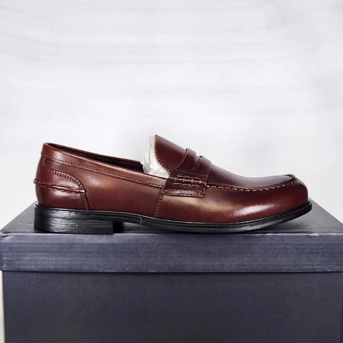 Joseph Abboud Leather Upper Brown Dress Shoes for Men for 