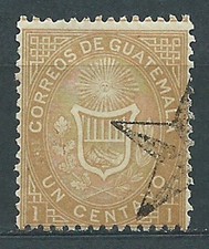 Guatemala - Courrier Yvert 1 Usagé Écu
