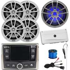 Infinity Marine Receiver, 4x 6.5" Speakers, 10" Subwoofer, 5-Channel Amplifier