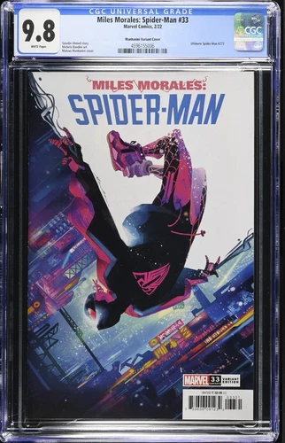 Miles Morales Spider-Man #33 (2022) Manhanini Variant CGC 9.8 NY058