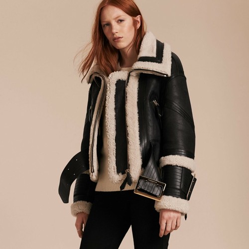 burberry shearling