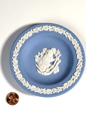 Rare Vintage WEDGWOOD Blue Jasperware Dish Koala Australian Fauna Pattern