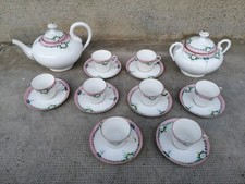 Ancien service café porcelaine tasses théière 19e siècle? Coffee porcelain cup