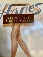 Hanes Absolutely Ultra Sheer Pantyhose Control Top Toe Stockings Nylon Hosiery