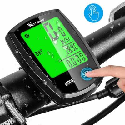 Wireless Cycling Bike Fahrrad LCD Fahrradtachometer Computer Kilometerzähler Wasserdicht