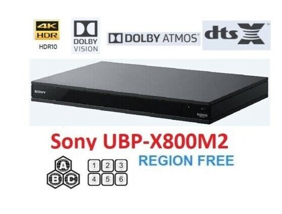 Sony Blu-ray Player UBP-X800M2 All Zone Free MultiRegion 4K & Ready Player  One