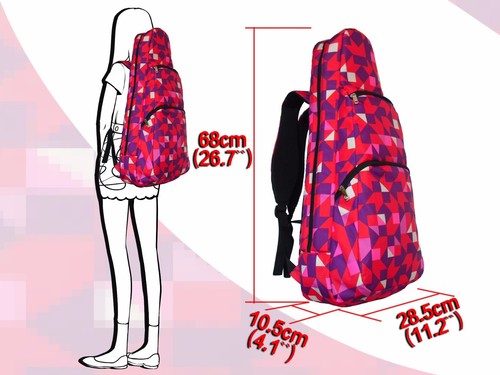 Mochila de concierto ukelele tenor de 26" mochila 2 vías mochila funda blanda multicolor - Imagen 54 de 72