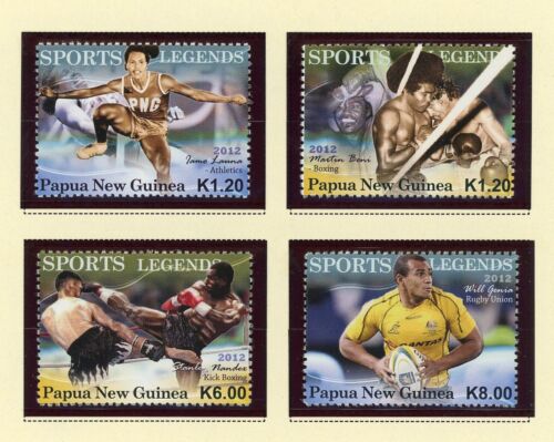 Papua New Guinea Scott #1634-1637 MNH Sports Legends CV$15+ 427261 - Afbeelding 1 van 1