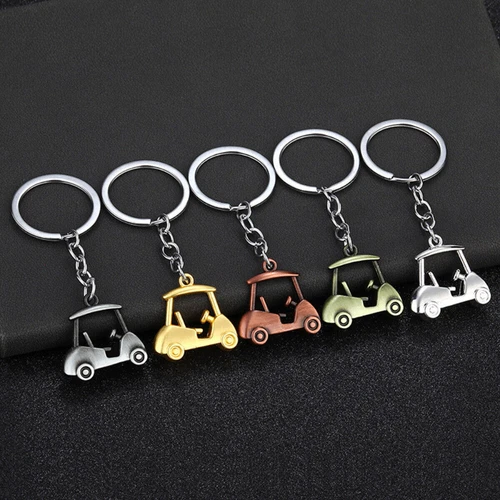 1pc Fashionable Hot Selling Alloy Golf Cart Neutral Fun Gift Keychain - Imagen 1 de 35